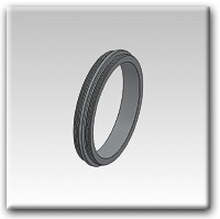 3-inchx24tpi Male-to-Male Adapter